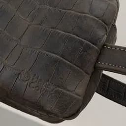 Косметичка чоловіча шкіряна HandyCover HC0029 коричнева з ручкою - мініатюра 5