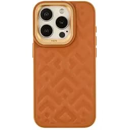 Чохол-накладка Kajsa Briquette Collection Rhombus Apple iPhone 15 Pro Brown