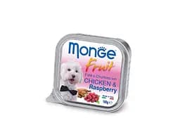Консервы для собак Monge DOG FRUIT курица с малиной 100 г (8009470013215)