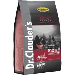 Сухой корм для взрослых собак малых и средних пород Dr.Clauder’s Best Choice Adult Medium с курицей и рисом 4 кг