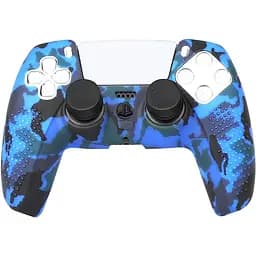 Чехол на геймпад Silicone Case для Sony DualSense Blue Camouflage [71181]