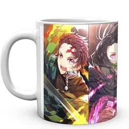 Кружка GeekLand Demon Slayer Клинок, рассекающий демонов Танджиро Незуко Зеницу и Иносцы SL 02.448 330 мл белая