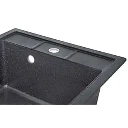 Кухонна мийка Lidz 460x515/200 BLM-14 (LIDZBLM14460515200), Чорний - мініатюра 6