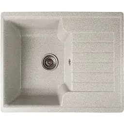 Гранітна кухонна мийка Romzha Klasicky 61 Gri (802) з крилом