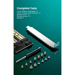 Контролер Ugreen PCI-E 3.0 for SSD M.2 NVMe + M.2 NGFF CM302 (70504) - мініатюра 10