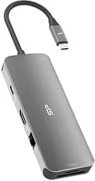 Док-станція - хаб Usb-C Silicon Power 8-in-1 SR30 Docking Station - мініатюра 6