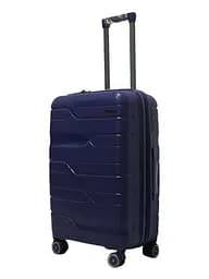 Валіза середня M поліпропілен Milano bag 0306 65×42×28см 56л Темно-синій - мініатюра 2