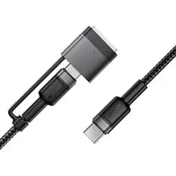 Дата кабель Acefast C22-05 2in1 Type-C to Type-C 240W/MAG3 140W (1.2m) Black - мініатюра 3