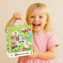 Дитячий пазл 4 в 1 "Baby puzzle. День на фермі" DoDo Toys 300687 набір 4 в 1 - мініатюра 6