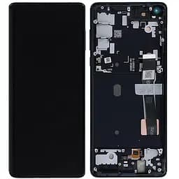 Дисплей Motorola XT2063-2 Moto Edge 2020 чорний, OLED, оригінал PRC, з рамкою