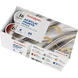 Акрилові фарби Brushme металік 6 кольорів AP3001