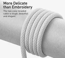 Кабель Baseus Dynamic Series Fast Charging Data Cable USB to iP 2.4 A 2 m White (CALD000502) - мініатюра 7