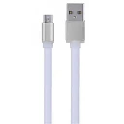 Кабель MicroUSB Remax Colourful RC -005 м плоский белый