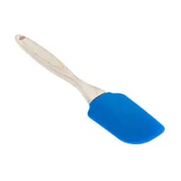 Лопатка кухонная силиконовая с деревянной ручкой 22.5 см, Profsil Синий 87191