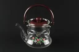 Чайник стеклянный для заваривания чая из жаропрочного термостойкого стекла А-Плюс заварник для чая