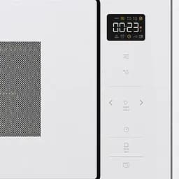Мікрохвильова піч Gorenje вбудовувана 25л 900Вт гриль дисплей приготування на кількох рівнях білий - мініатюра 5