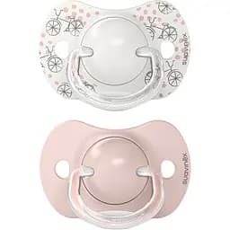 Пустушка Suavinex A walk in the park фізіологічна 0-6 місяців 2 шт. рожева (308269)