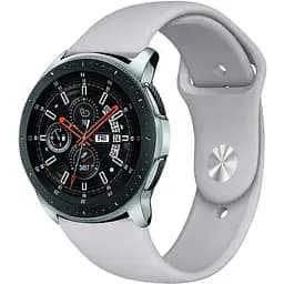 Ремінець BeWatch силіконовий для Samsung Galaxy Watch 46 мм Сірий (1020304)