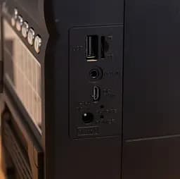 Акумуляторний радіоприймач Fepe FP-25-S USB TF Bluetooth із сонячною панеллю та ліхтариком - мініатюра 4