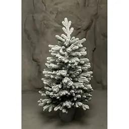 Ялинка штучна Yalunka_tobi в горщику засніжена 100 см (а135)