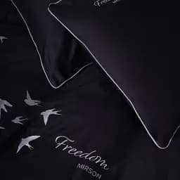 Підковдра MirSon Сатин Elit 0055 Black Pearl Freedom 160х220 см (2200010538625) - мініатюра 2
