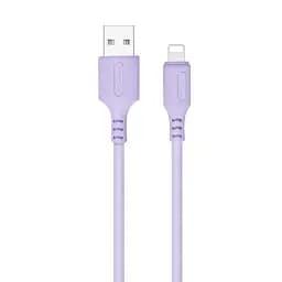 Кабель USB AM - Lightning, 1 м, Purple, ColorWay, 2.4A (CW-CBUL044-PU)