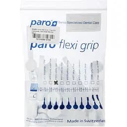 Набір міжзубних щіток Paro Swiss Flexi Grip XXXX-тонкі 1.7 мм з ковпачком білий 30 шт. - мініатюра 2