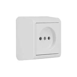 Розетка Ovivo Electric Nivo, одинарна, накладна, біла  - мініатюра 4