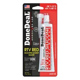 Термостійкий червоний силіконовий формувач прокладок DoneDeal 85 г (DD6726)