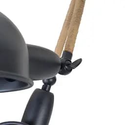 Люстра Brille лофт стельова E14 60W BK (BL-593C/3) - мініатюра 6