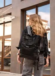 Женская сумка-рюкзак Sambag Cargo черный оксфорд 45 х 31 х 15 см (93541165)