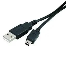 Кабель USB 2.0 AM - miniUSB (5P), 1.8 м, чорний, Atcom, феритовий фільтр (3794)