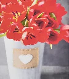 Набір для творчості алмазна картина Червоні тюльпани Strateg HEG87051, 30x40 см