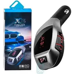 Автомобільний ФМ блютуз модулятор для автомагнітоли в машину Х5 Usb Fm трансмітер для автомобіля