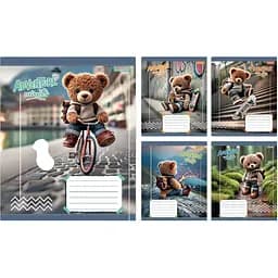 Набор тетрадей 1 Вересня Adventure awaits А5 в косую линию 12 листов 25 шт. (768198)