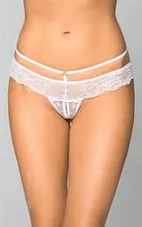 Жіночі стрінги - Tongs 2475 - white, S/M SoftLine 5591247526 90062