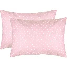 Наволочка Home Line Горох бязь 50х70 см рожева 2 шт. (176188)