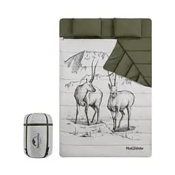 Спальний мішок двомісний Naturehike (+15°) (NH21MSD06) зелений - мініатюра 2