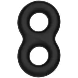 Ерекційне кільце Crazy Bull Super Soft Silicone Double II Cock Ring чорний