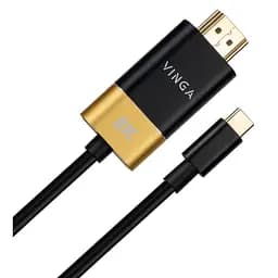 Кабель мультимедійний USB-C to HDMI 1.5m v2.1 8K60Hz Gold plated Vinga (VCPVCCH2115) - мініатюра 2