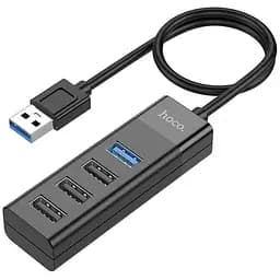 Hub-адаптер Hoco Usb Easy mix 4-in-1 converter HB25 Usb3.0+3xUsb2.0