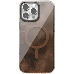 Чехол TPU Epik Shiny Mountain (MagFit) для Apple iPhone 16 Pro (6.3) Chocolate