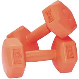 Гантели композитные PowerPlay 4124 Hercules 2 шт. x 1 кг оранжевые (15275)