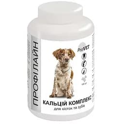 Витаминно-минеральная добавка для собак ProVET Профилайн Кальций комплекс, для костей и зубов, 100 таблеток, 123 г (PR241877)