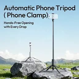 Селфі-монопод Ulanzi Ulanzi MT86 Automatic Phone Tripod(Phone Clamp,Black) (S023) - мініатюра 5