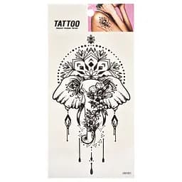 Временная татуировка "Слон в цветах Tattoo" Bambi 1020-HM1651