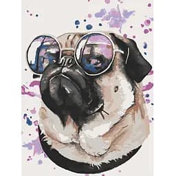 Картина за номерами Bambi Деловой мопс 11662-NN 30х40 см