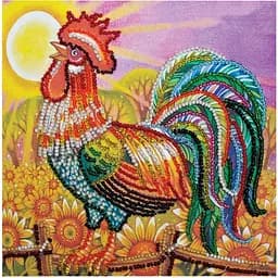 Набір для вишивання бісером Abris Art Півник AM-100 15х15 см