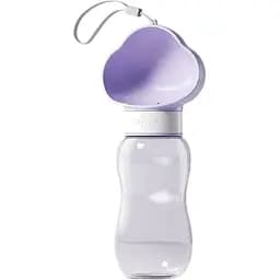 Бутылка-поилка для собак и кошек Semi Foot 600 мл фиолетовая (14478)