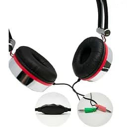 Навушники Gembird MHS-903 Black-Red-White (MHS-903) - мініатюра 4